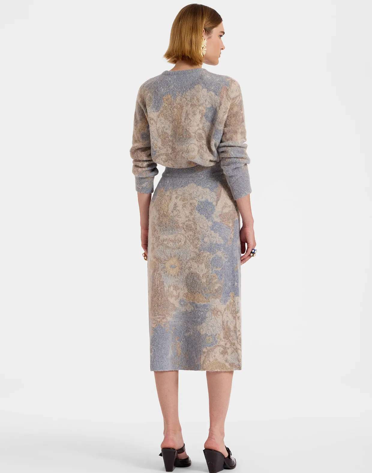 All-In SkirtLight Blue in Woolmix
