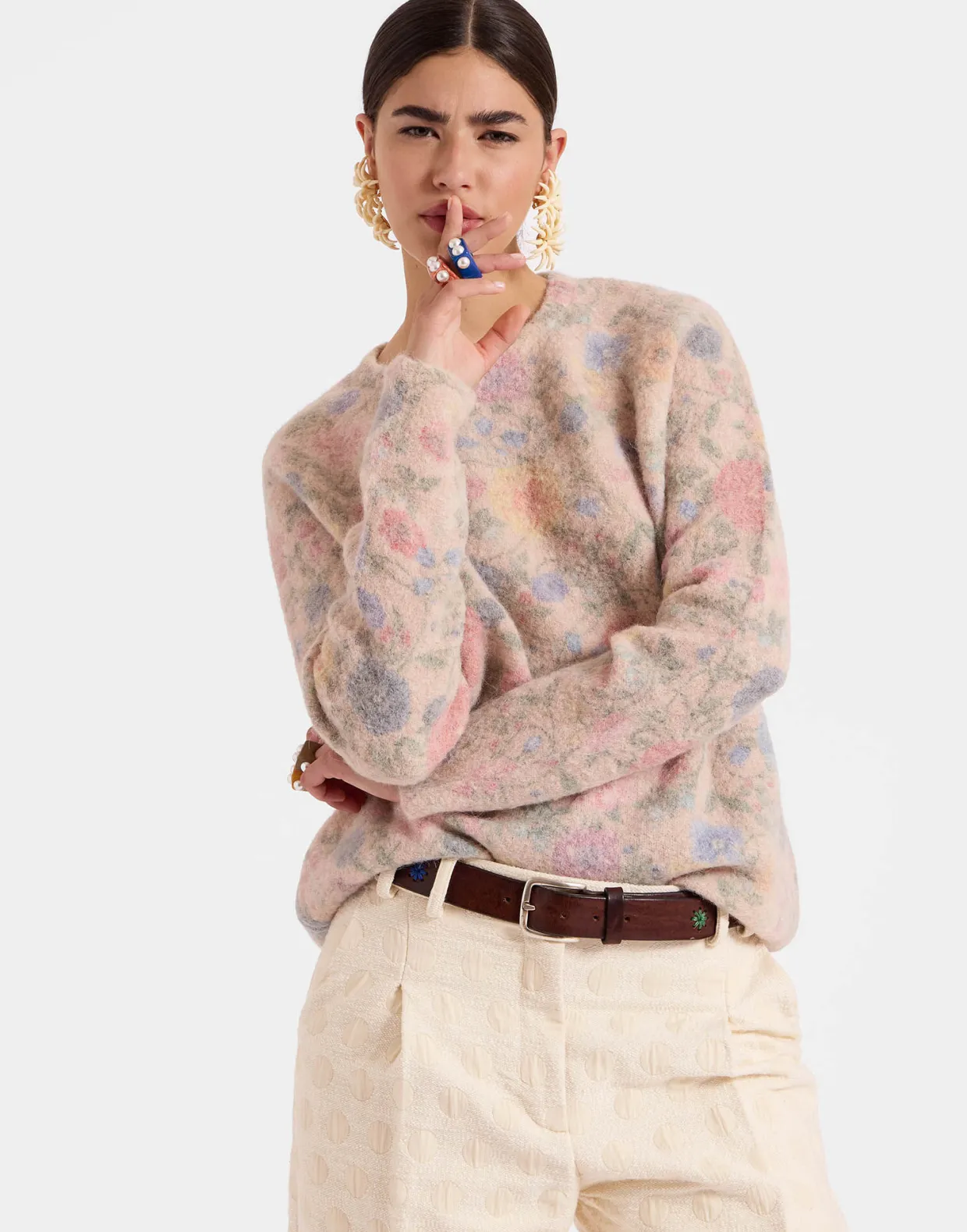 All-In SweaterIvory in Woolmix