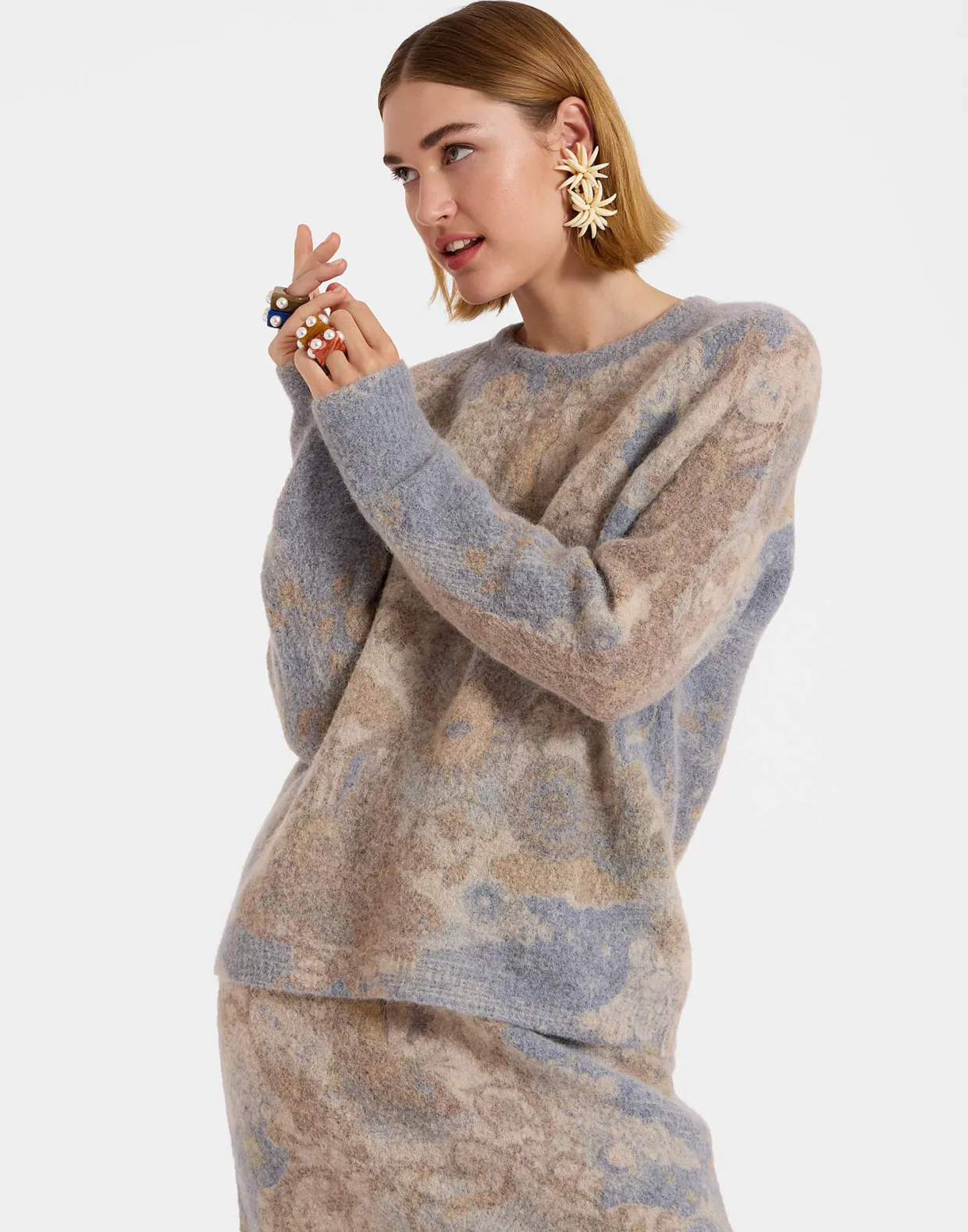 All-In SweaterLight Blue in Woolmix