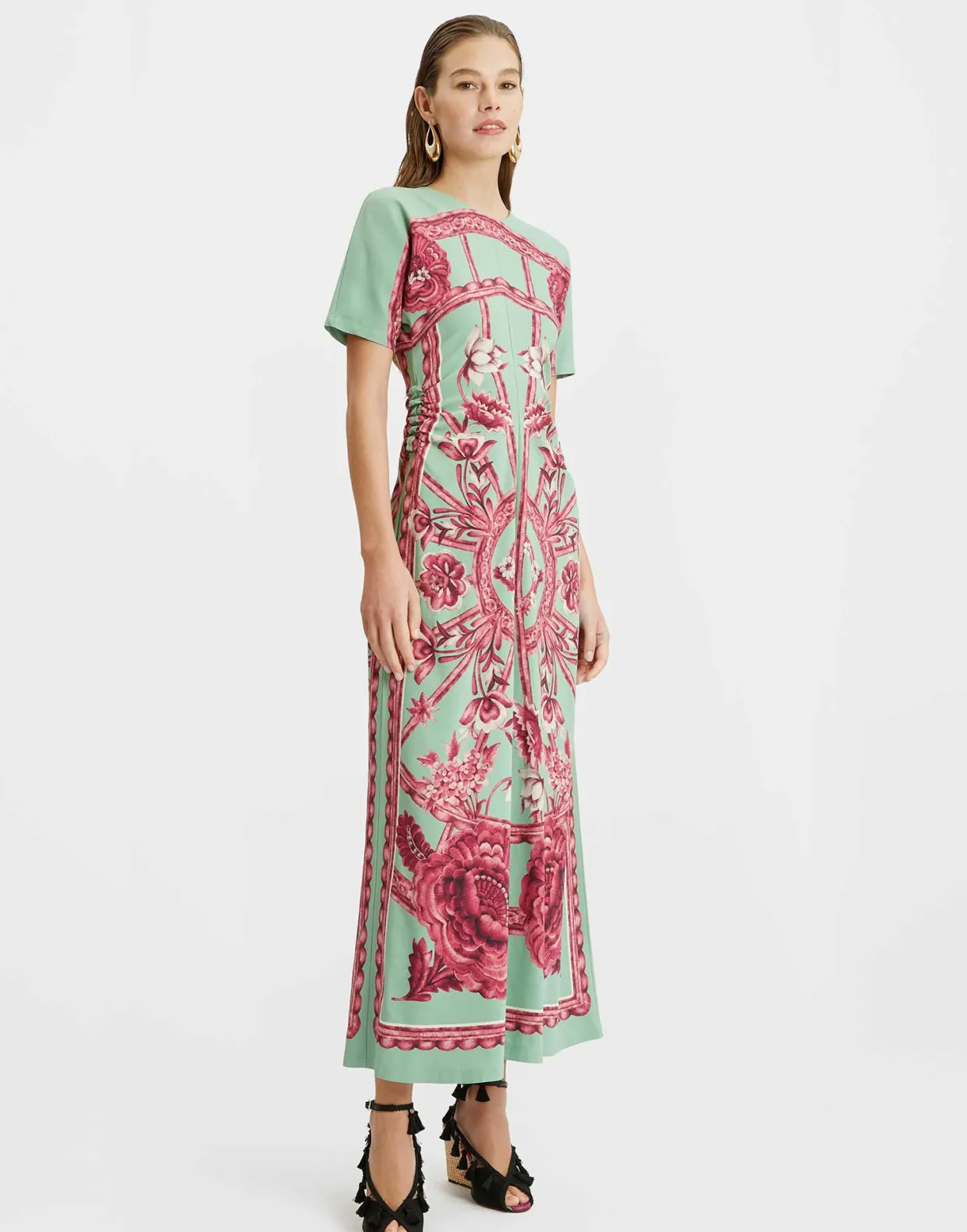 Angelica DressZodiac Placée Acquamarine in Envers Satin