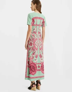 Angelica DressZodiac Plac&eacute;e Acquamarine in Envers Satin