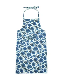 ApronWildbird Blu in Cotton