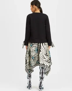 Arcade DressMix Tiles Plac&eacute;e Black in Heavy Jersey