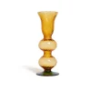 Baby Bubble Candle StickSolid Amber in Murano Glass