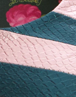 Ballerina FlatsAcquamarine in Faux Python