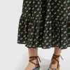Ballerina FlatsMulticolor Blu in Raffia