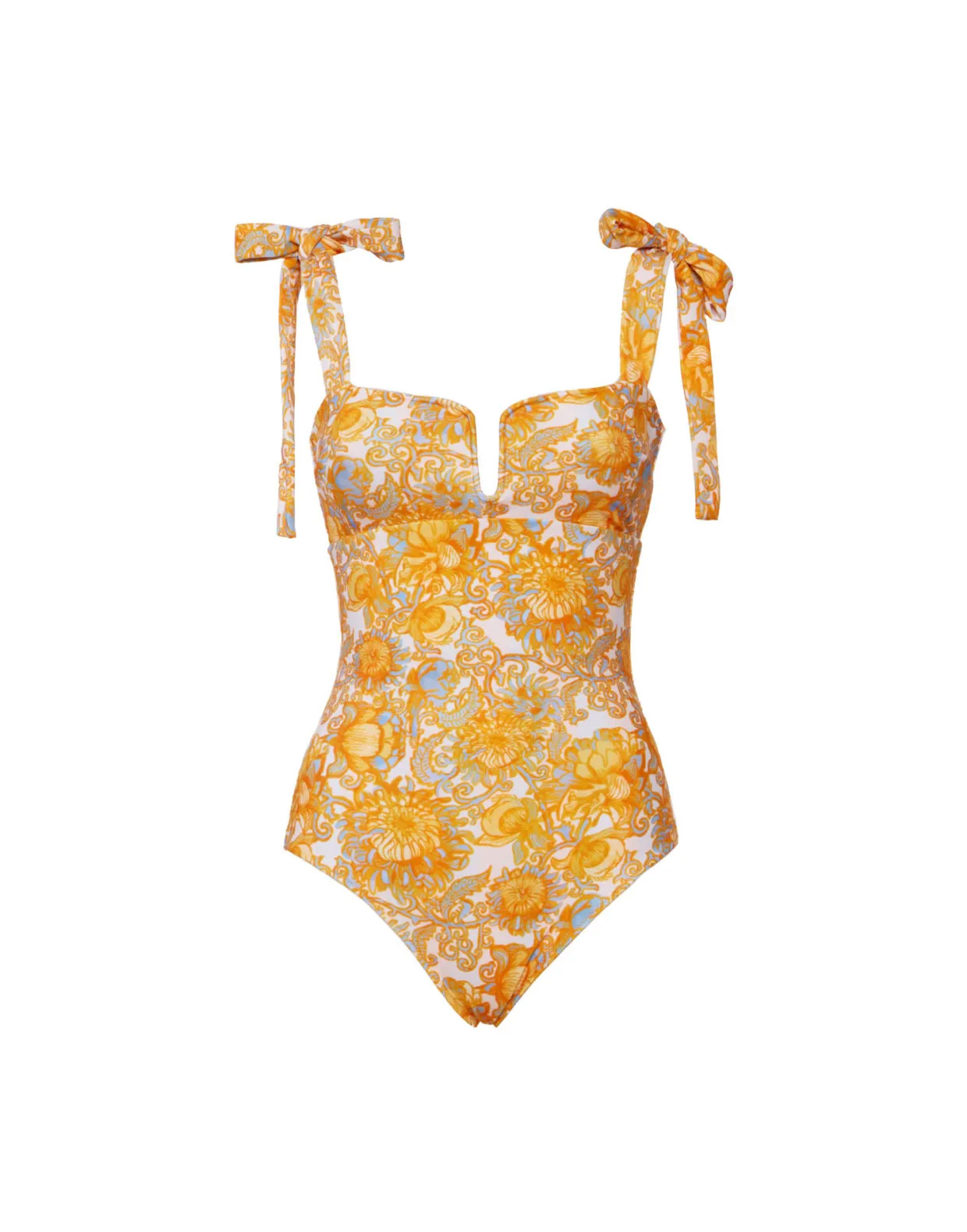 Barbarella SwimsuitAnemone Small Orange in Lycra