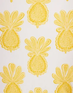 Bardot TopPineapple Sunflower White in Lycra