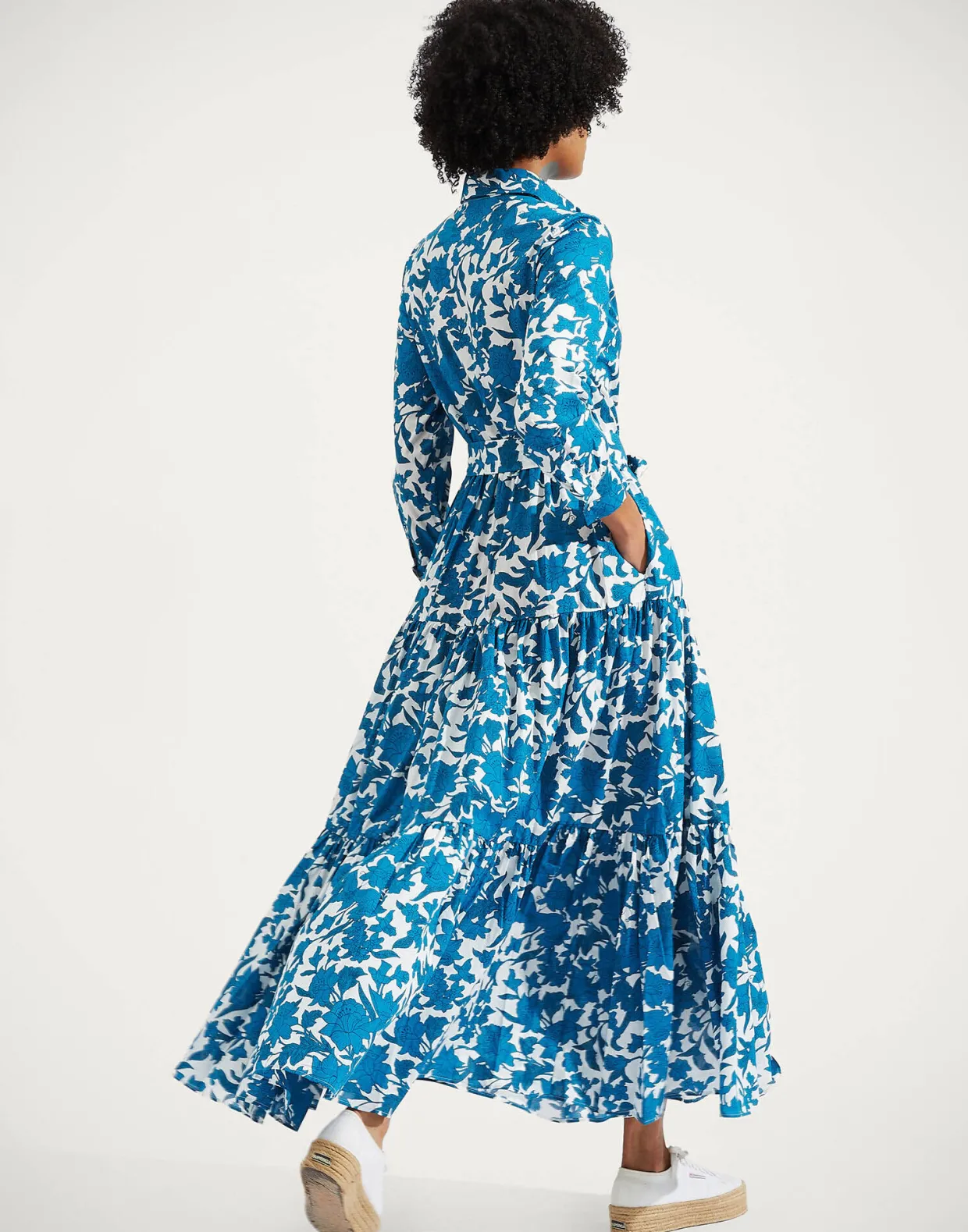 Bellini DressLilium Blu in Cotton Voile