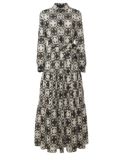 Bellini DressMini Tiles Black in Macramé