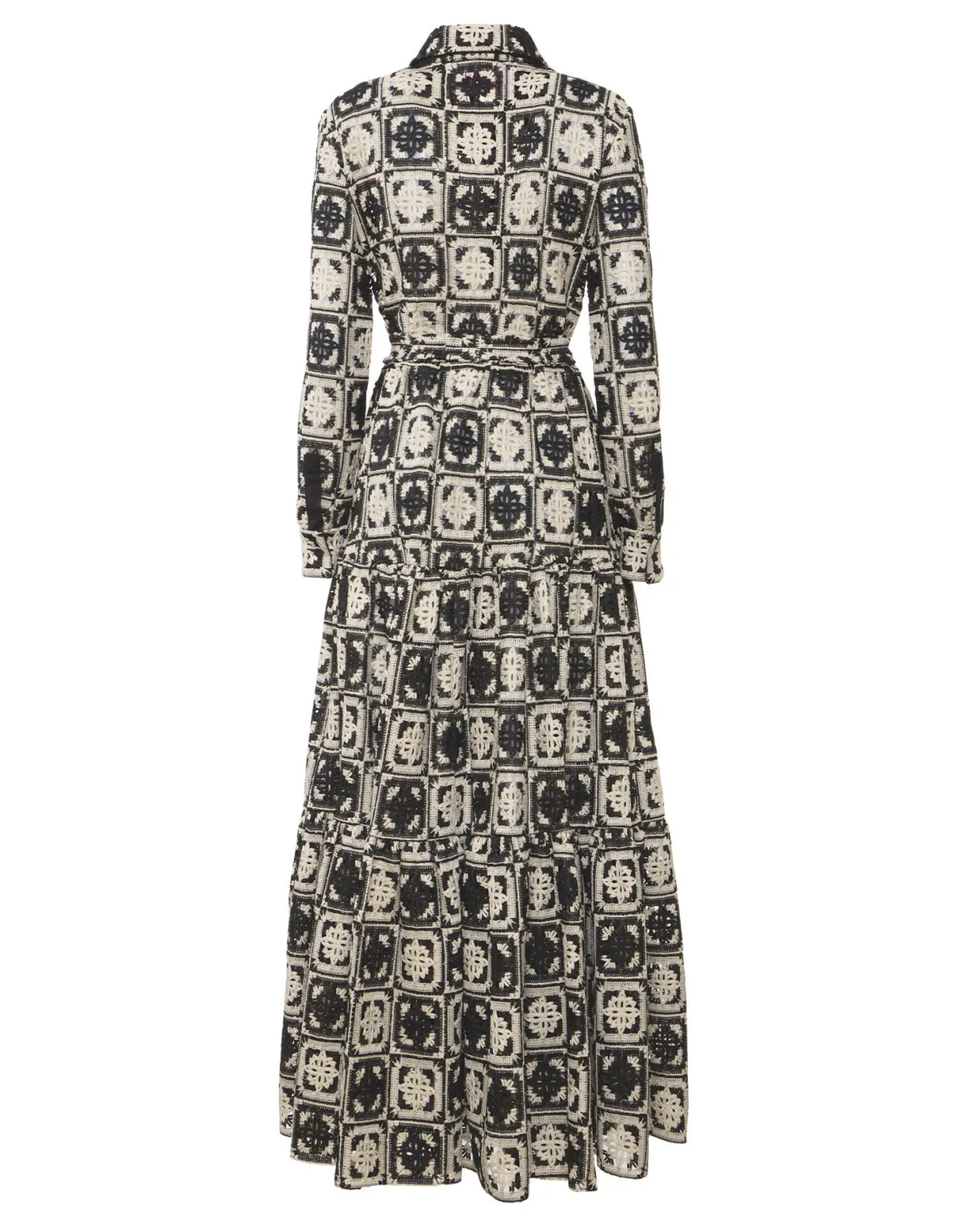 Bellini DressMini Tiles Black in Macramé