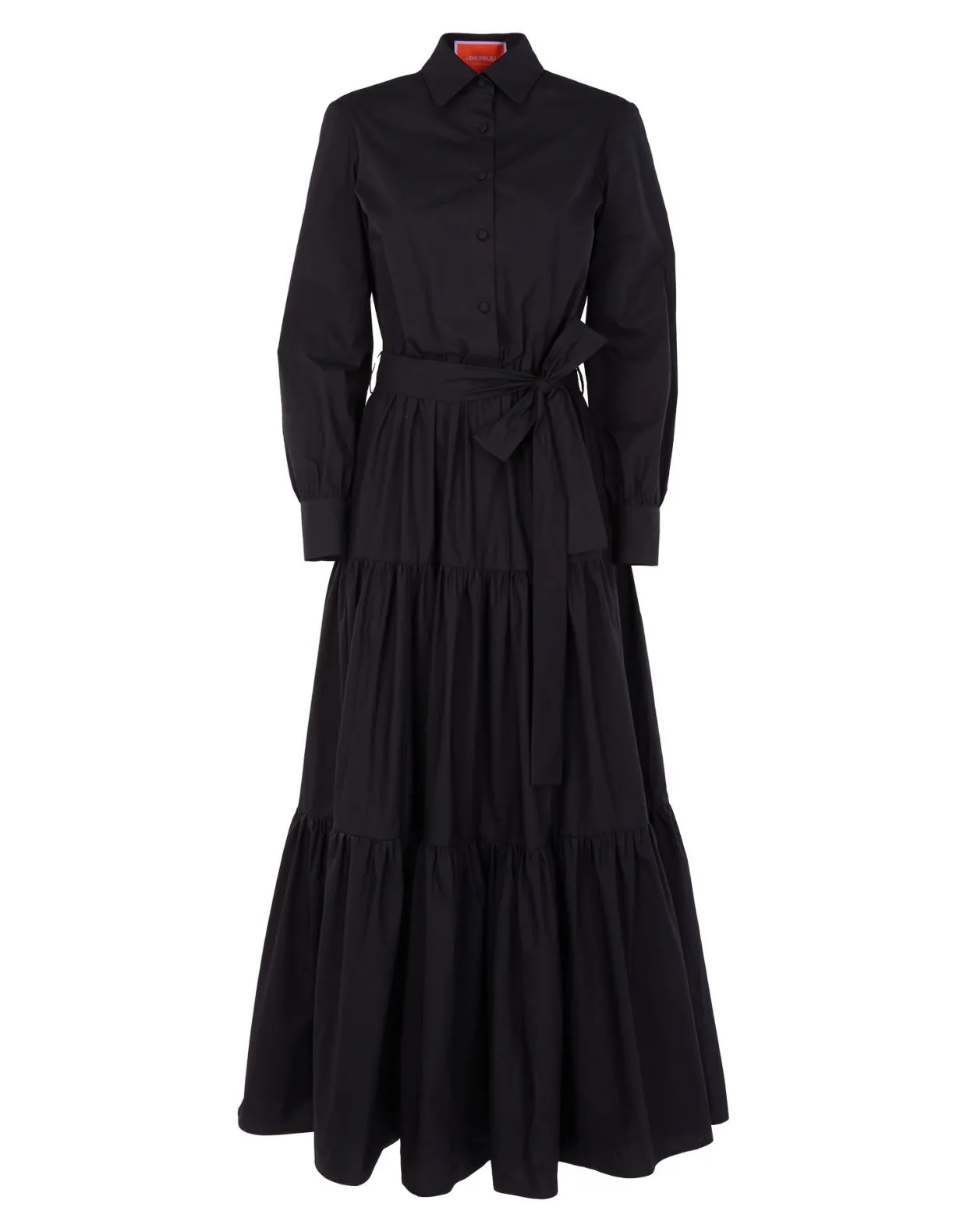 Bellini DressSolid Black in Cotton Poplin