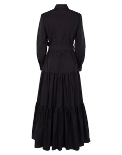 Bellini DressSolid Black in Cotton Poplin