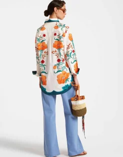 Better Than Your Boyfriend's ShirtMorpheus Plac&eacute;e Orange in Summer Poplin