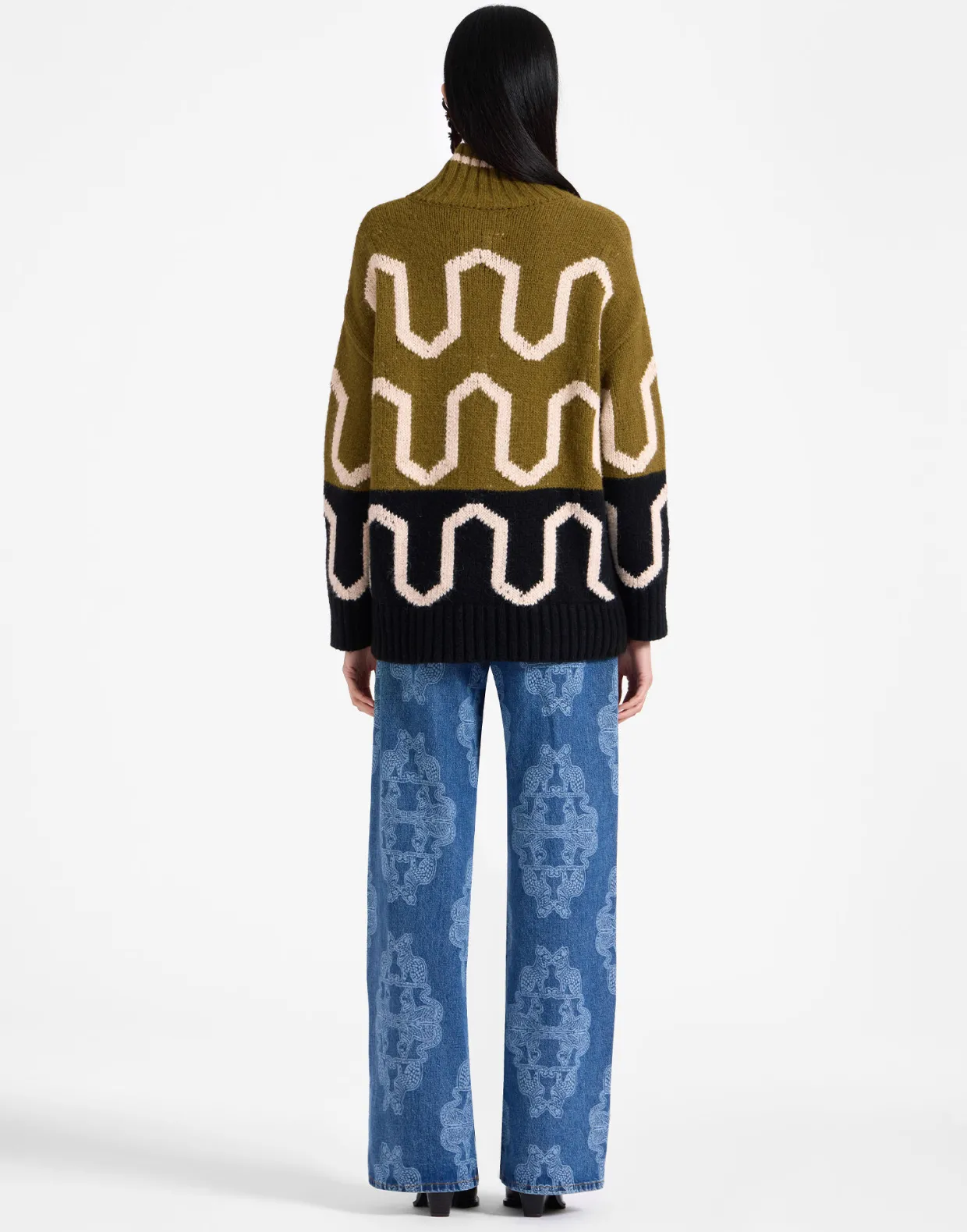 Better Than Your Boyfriend's JeansBast Blue in Laser-Printed Denim