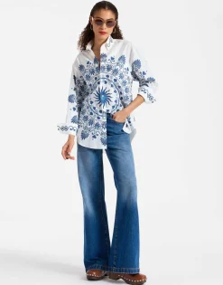 Better Than Your Boyfriend's ShirtOlympus Plac&eacute;e Cream in Cotton Poplin