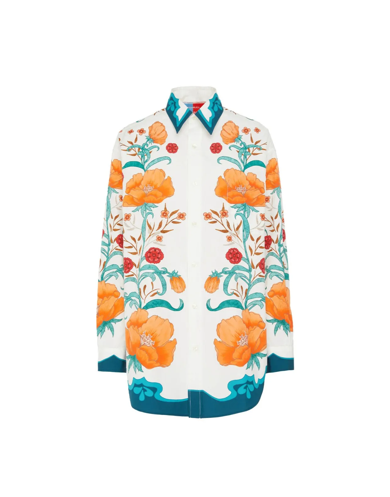 Better Than Your Boyfriend's ShirtMorpheus Placée Orange in Summer Poplin
