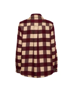 Better Than Your Boyfriend's JacketCheckers Burgundy in Viscose Tailoring
