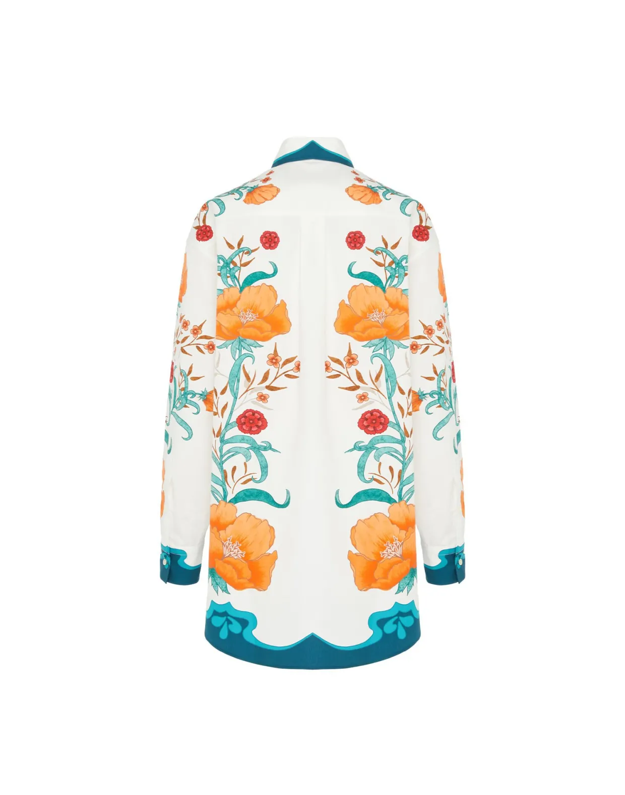 Better Than Your Boyfriend's ShirtMorpheus Placée Orange in Summer Poplin