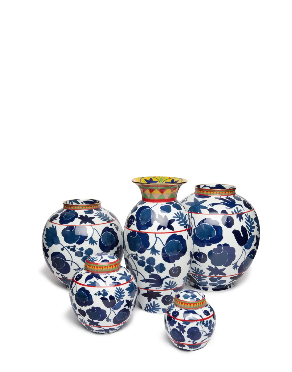 Big Bubble VaseWildbird Blu in Porcelain