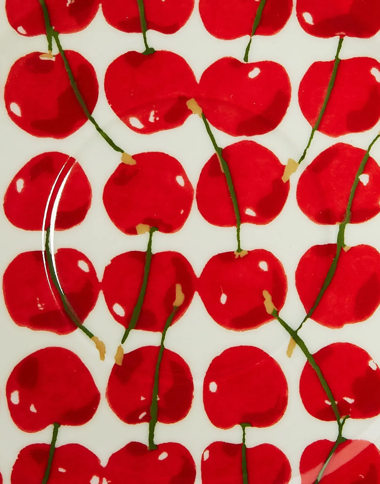 Big Mama Cup And SaucerCherries Avorio in Porcelain