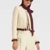 Bijoux Jacket EmbroideredCreamy in Jacquard