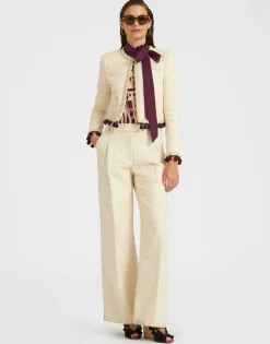 Bijoux Jacket EmbroideredCreamy in Jacquard