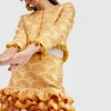 Bijoux JacketFans Gold in Jacquard  With Tassels