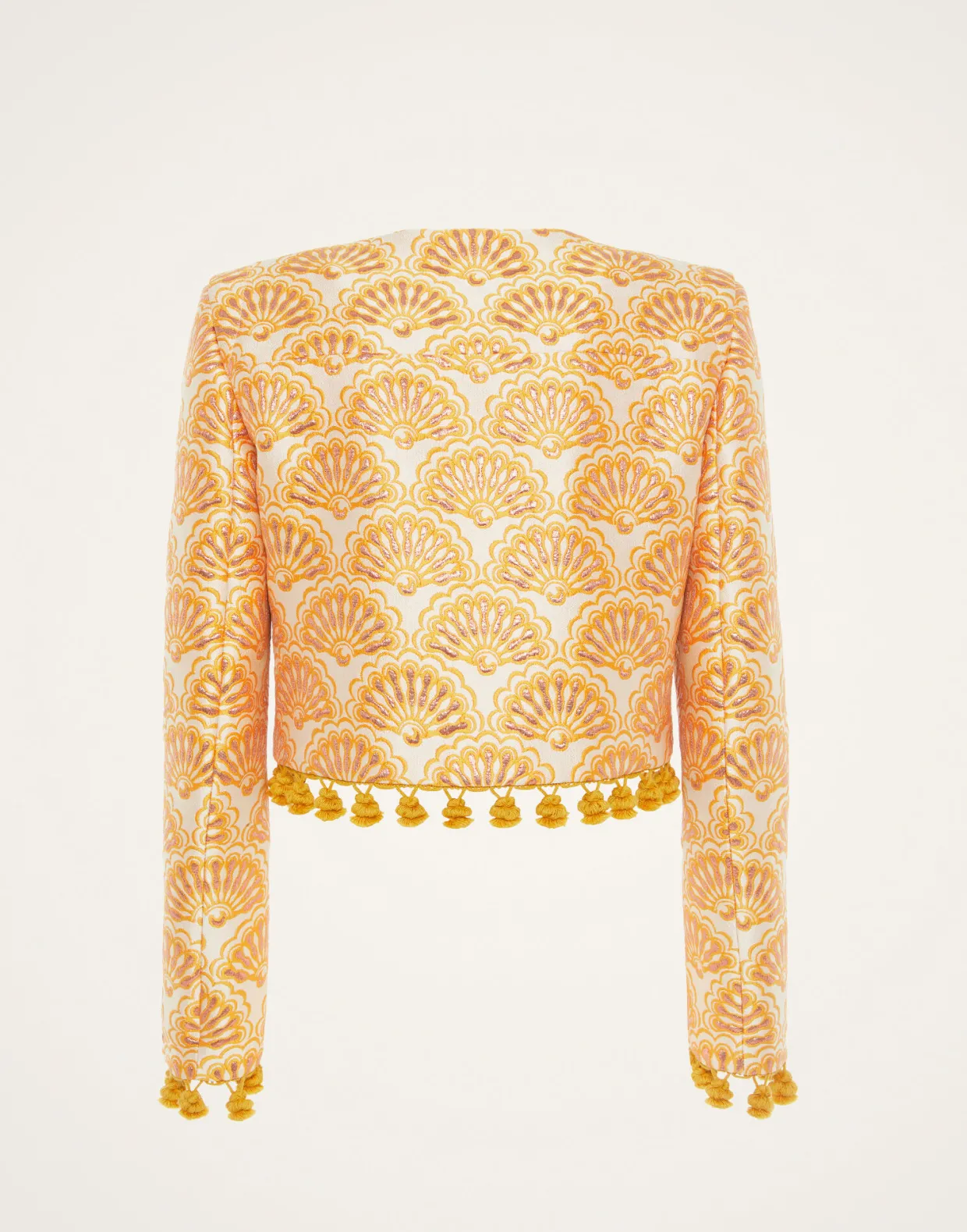 Bijoux JacketFans Gold in Jacquard With Tassels