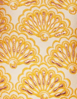 Bijoux JacketFans Gold in Jacquard With Tassels