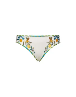 Bikini BottomBorboni Placée Bianco in Lycra
