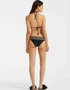Bikini BottomDoric Plac&eacute;e Black in Lycra
