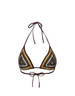 Bikini TopDoric Plac&eacute;e Black in Lycra