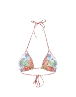 Bikini TopGrenadilla Plac&eacute;e Off White in Lycra