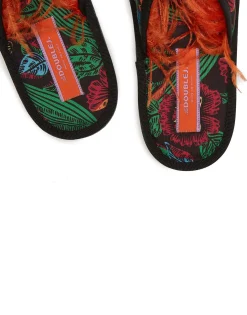 Boudoir SlipperNight Garden in Faille