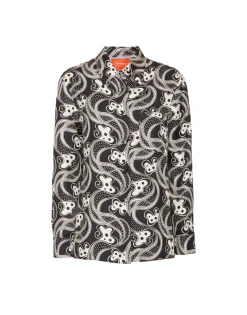 Boy ShirtAperol Black & White in Silk Twill
