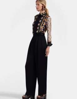 Boy ShirtDazed Plac&eacute;e Black in Silk Twill