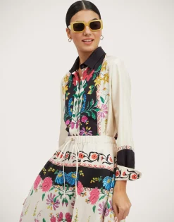 Boy ShirtPlaza Plac&eacute;e Ivory in Silk Twill