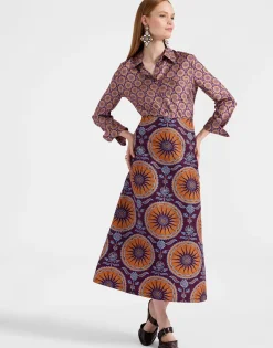 Boy ShirtSovereign Mini Purple in Silk Twill