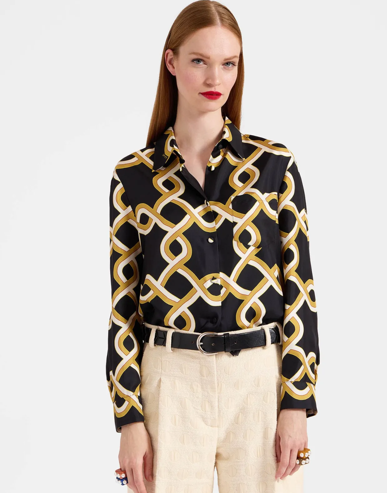 Boy ShirtTackle Black in Silk Twill