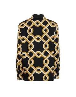 Boy ShirtTackle Black in Silk Twill