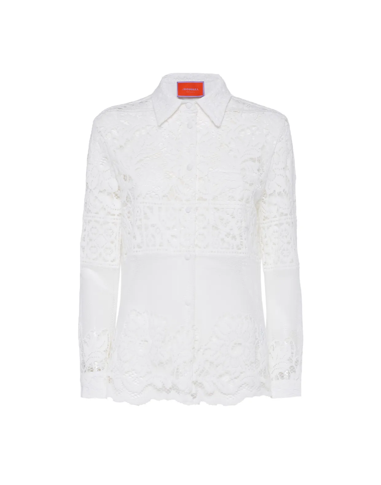 Boy ShirtWhite in Cotton Lace