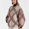 Brooklyn BomberLady Check Light Beige in Wool
