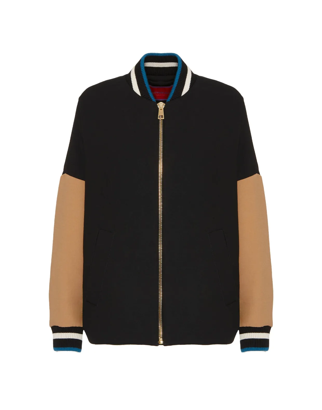 Brooklyn BomberSolid Black in Wool