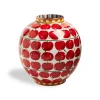 Bubble VaseCherries Avorio in Porcelain