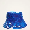 Bucket Hat StitchedAnemone in Cotton Chevron