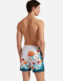 Bulldog Swim ShortsMorpheus Plac&egrave;e Orange in Recycled Polyester