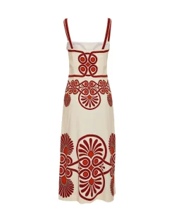 Buy Me A Martini DressMedallion Plac&eacute;e Cream in Envers Satin