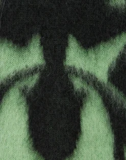 Camden JumperGreen & Black in Brushed Wool
