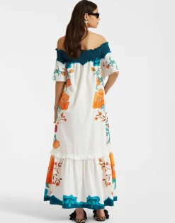 Capalbio DressMorpheus Plac&eacute;e Orange in Summer Poplin